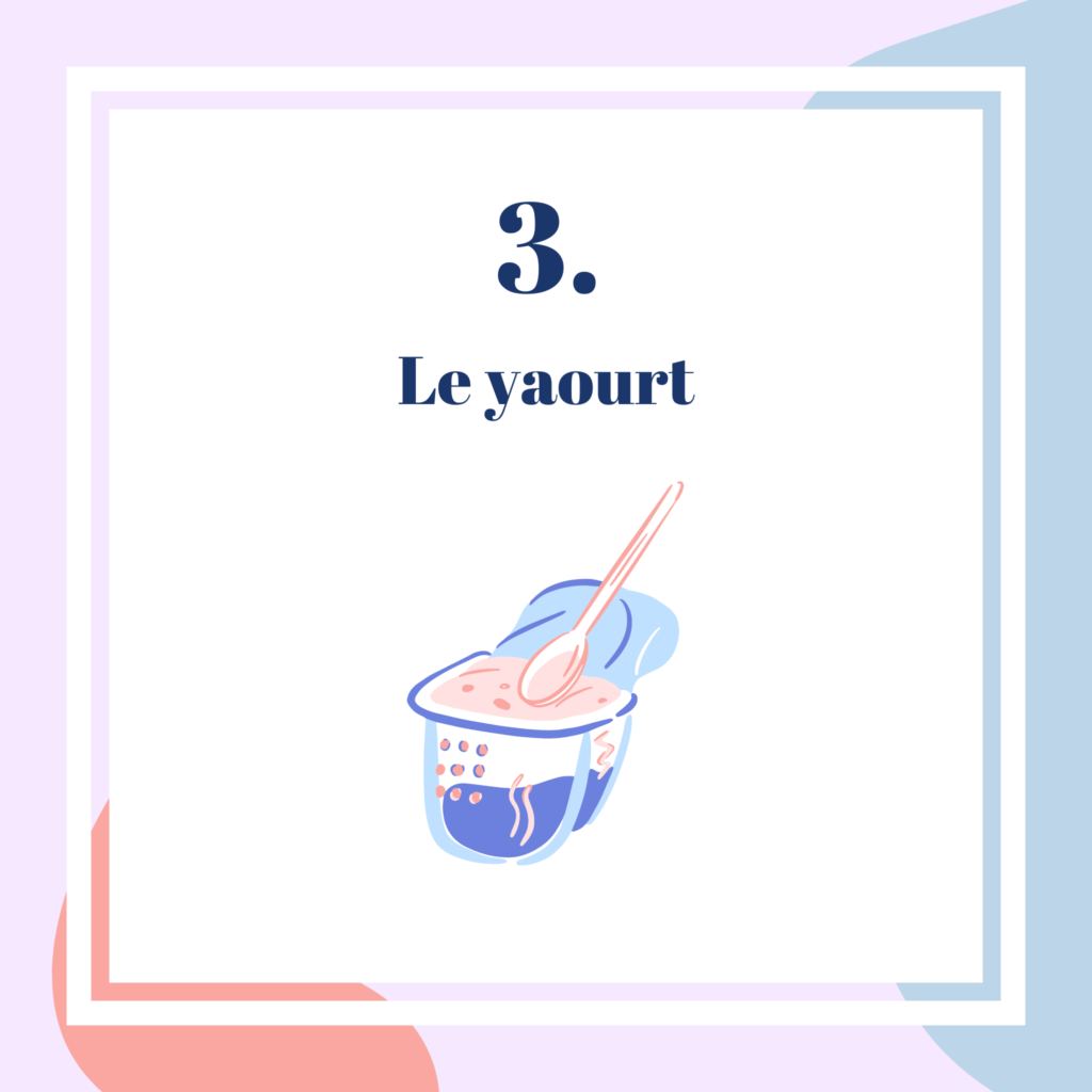 Le yaourt, bon pour les intestins.