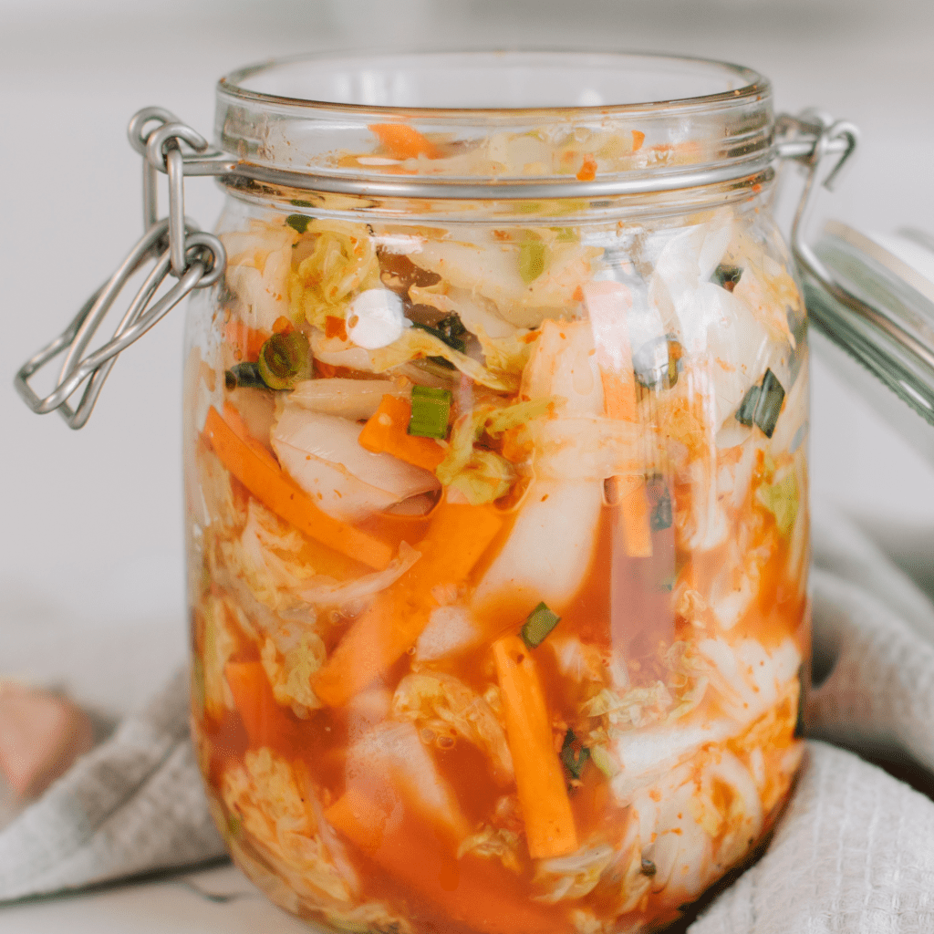 Pot à Kimchi En Céramique - Fermentation Légumes, Couvercle étanche, 12x12x15 Cm, Capacité 0,75 Kg