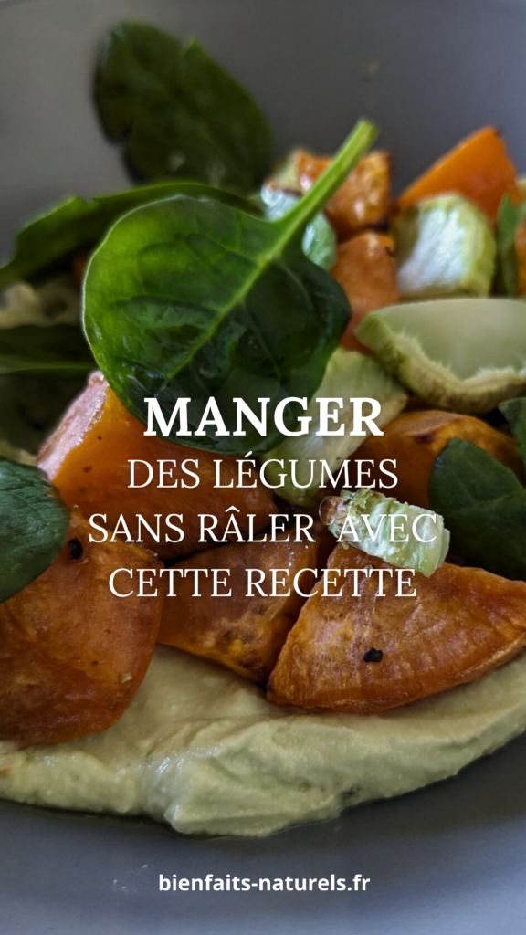 Image de couverture avec le texte "Manger des légumes sans râler avec cette recette"