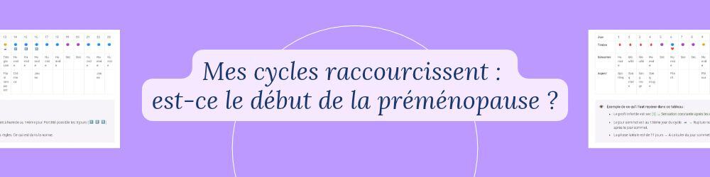 Observer son cycle en périménopause